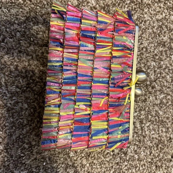 Olga Berg Carlita Carnivale Fringe Clutch - Picture 2 of 6